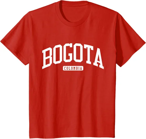 Vista 3 de Camiseta estilo universitario de Bogotá Colombia, Negro