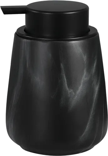 Vista 11 de Dispensador de jabón de manos de espuma de 12 onzas, dispensador de jabón espumoso negro para baño con bomba fácil de presionar, dispensador
