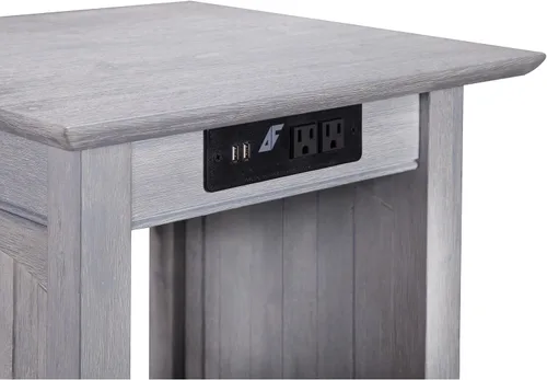 Vista 5 de Mesa Atlantic Furniture AH13312 Nantucket, mesa auxiliar, Madera, Driftwood