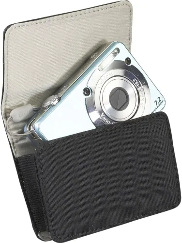 Vista 3 de Case Logic EDC-2 Compact Executive Leather Horizontal Camera Case (Negro)