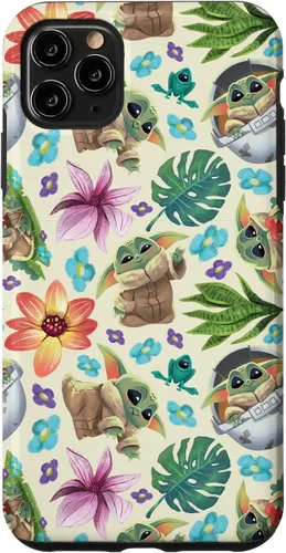 Vista 13 de Star Wars The Mandalorian Grogu - Carcasa con estampado tropical para iPhone 17