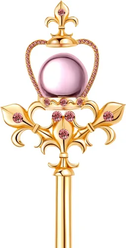Vista 7 de HAIQILIN Varitas de princesa cetro reina para mujer, color rosa
