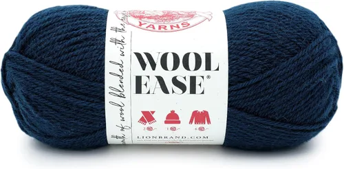 Vista 27 de Lion Brand Yarn, Wool-Ease - Ovillo de punto y ganchillo color rosa, 1
