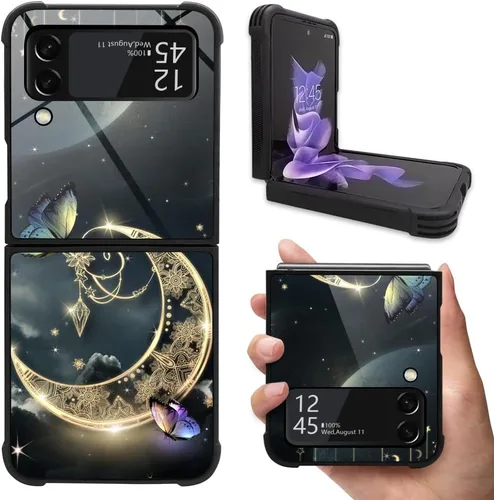 Vista 6 de DAIZAG Funda compatible con Samsung Galaxy Z Flip 3 5G, protección completa, a prueba de golpes, antiarañazos, funda de poliuretano termoplástico