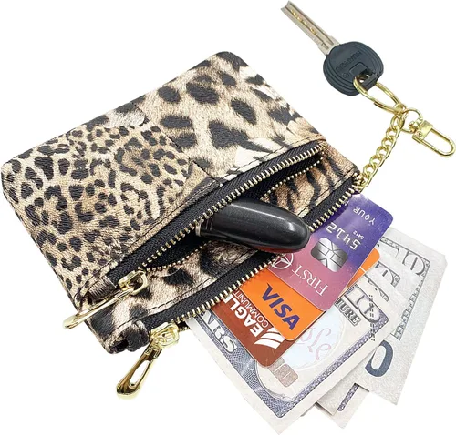 Vista 2 de Beurlike - Cartera de cuero para mujer, diseño de monedero con RFID (Identificación de frecuencia de radio por sus siglas en ingles)