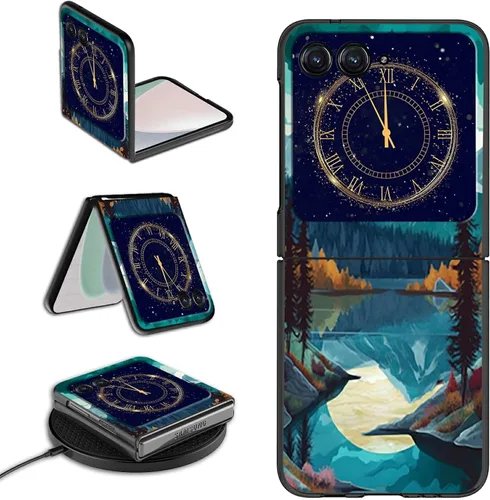 Vista 13 de Rossy Funda para Motorola RAZR 5G, para Moto RAZR 5G, funda delgada y ligera de policarbonato duro a prueba de golpes para Motorola Moto RAZR 5G