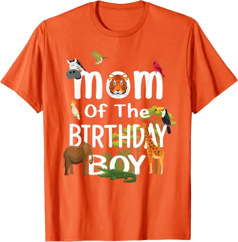 Vista 78 de Camiseta de fiesta de animales con temática de zoológico para niño de cumpleaños, Negro