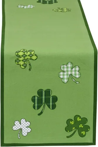 Vista 25 de DII Juego de manteles individuales reversibles de la colección del Día de San Patricio, 13 x 19, herradura de trébol, 4 piezas