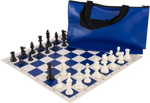Vista 5 de US Chess Federation Combinación de juego de ajedrez superior - Plástico sólido
