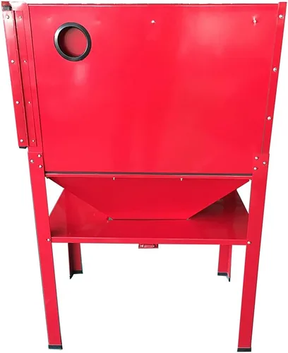Vista 4 de Gabinete de chorro de arena de aire de 60 galones 60-125 PSI, Large Steel Construction, Includes Gun & 4 Ceramic Nozzles, For Rust, Paint, Stain