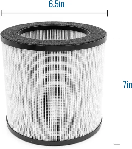 Vista 5 de Habitat Sistema de filtro de aire de filtración HEPA verdadero 150A(e), sensor de calidad del aire en tiempo real, cubre hasta 150 pies, elimina