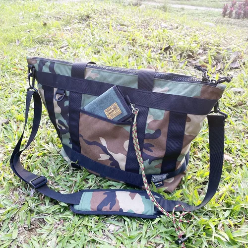 Vista 7 de Rough Enough - Cartera para niños y adolescentes hombres carteras con llavero táctico mosquetón lona verde militar Verde militar Casual