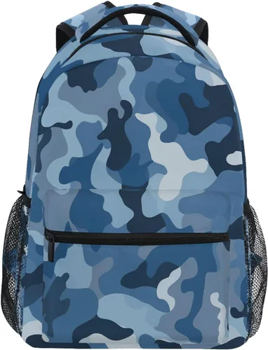 Vista 16 de Mochila para adultos, mochila escolar casual, bolsa de viaje con cremallera, Abstracción Fuego Agua Béisbol De, Mochilas Daypack