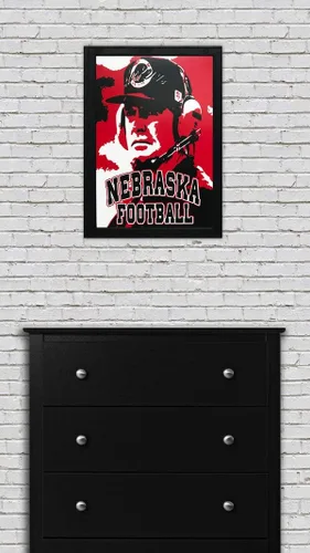 Vista 8 de Póster de Tom Osborne Nebraska Cornhuskers (13.0 x 18.9 in)