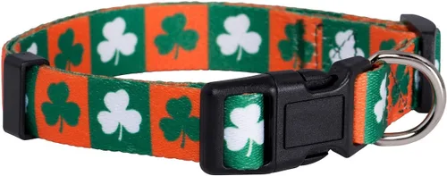 Vista 26 de Native Pup Collar de Perro con Bandera Americana - Rojo, Blanco y Azul - Collares Patrióticos para el 4 de Julio, EE.UU. - Ajustable para Perros