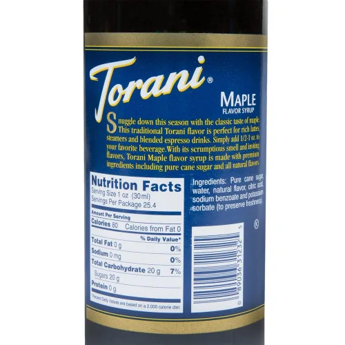 Vista 2 de Torani Jarabe de arce, 25.4 fl oz