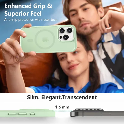 Vista 319 de MOCCA - Funda magnética resistente para iPhone XR de 6.1 pulgadas, compatible con MagSafe, funda con protección contra caídas de grado militar