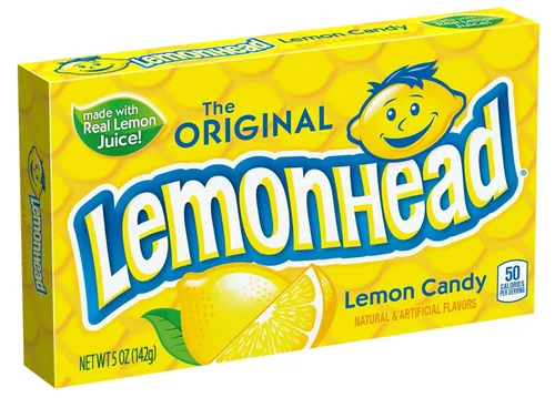 Vista 4 de Lemonhead - Caramelo duro de limón, caja de dulces de cine de 5 onzas, el caramelo original con sabor a canela rojo vivo de 5.5 onzas, ideal