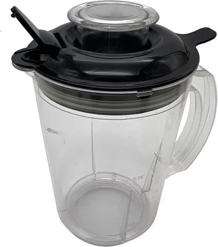 Vista 6 de 1 pieza de repuesto de vaso de 33 onzas con tapa de sello para licuadora Magic Bala, mezcladora, exprimidor, procesador de alimentos
