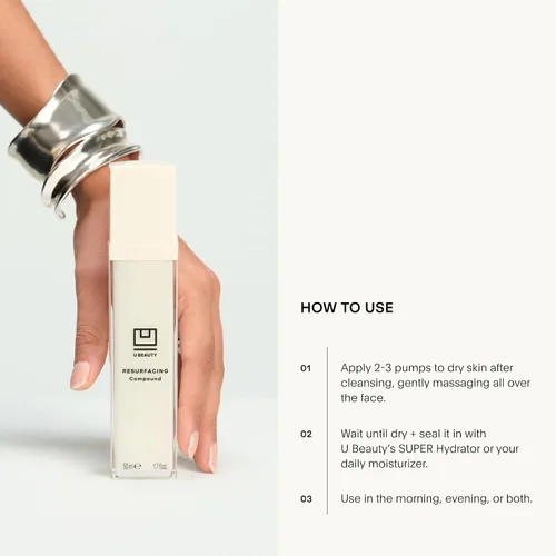Vista 8 de U Beauty Suero Compuesto Resurfaceador - Renueva e Ilumina el Suero Facial - Fórmula Avanzada 8 en 1 con Vitamina C, Retinol, Ácido Hialurónico