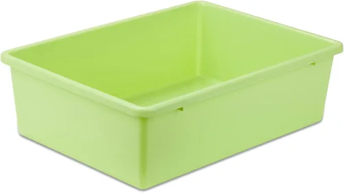 Vista 6 de Honey-Can-Do tacho de plástico para almacenamiento., Verde, L