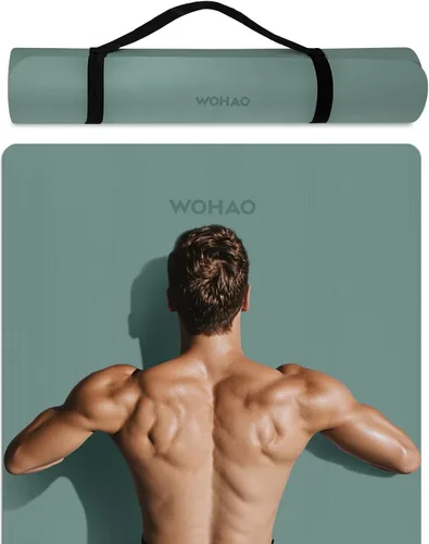 Vista 9 de Extra Wide & Thick 8mm Yoga Mat, 72"x31.5