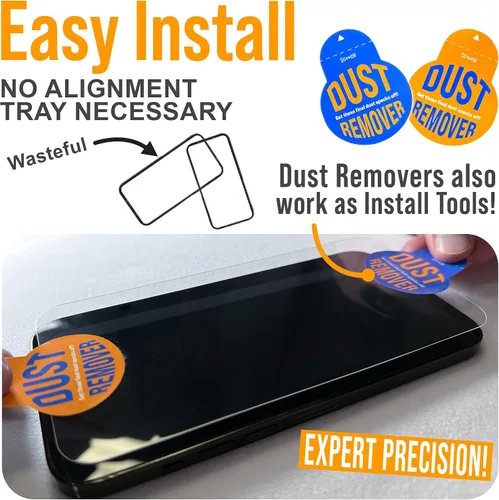 Vista 28 de Scooch Protector de pantalla 5 en 1 para iPhone 11 (paquete de 3) con protector de lente de cámara (paquete de 2) vidrio templado 9H de alta