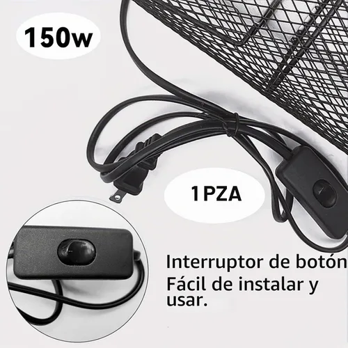 Vista 4 de Kathson - Protector de lámpara de calor para reptiles, antiescaldado
