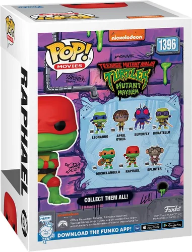 Vista 3 de Funko Pop! Movies: Teenage Mutant Ninja Turtles (TMNT) Raphael - Figura de vinilo coleccionable - Idea de regalo - Producto oficial - para niños