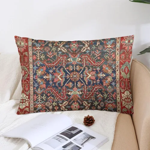 Vista 4 de 2 fundas de almohada con estampado floral antiguo de alfombra persa de 12 x 20 pulgadas, fundas de almohada decorativas de terciopelo suave
