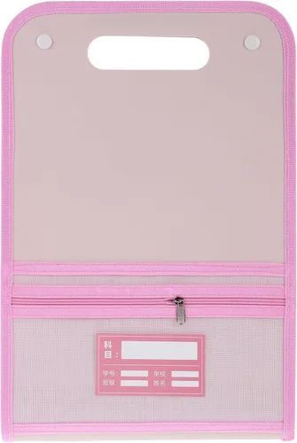 Vista 6 de MAGICLULU Carpetas expansibles con bolsillos, color rosa, plástico, tamaño A4, carta, paquete de 10