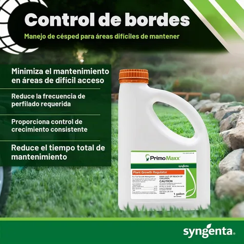 Vista 5 de Syngenta Primo MAXX Regulador de Crecimiento Vegetal PGR 1 gal- Número de registro de la EPA 100/937 cm