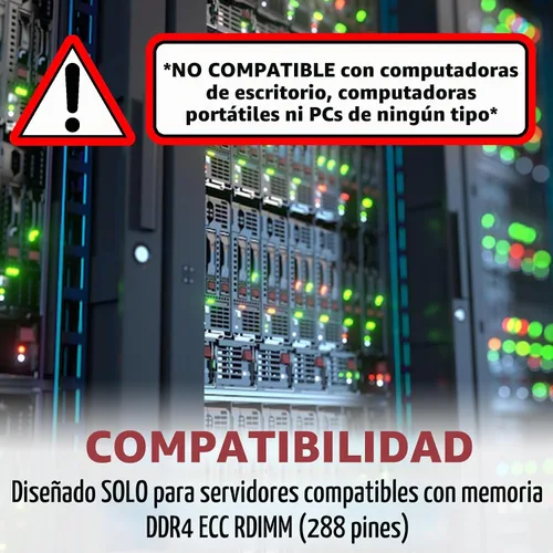 Vista 3 de A-Tech 4GB DDR4 2133MHz PC4-17000 ECC RDIMM 1Rx8 Single Rank 1.2V ECC Registered DIMM de 288 pines Módulo de actualización de memoria RAM para 1