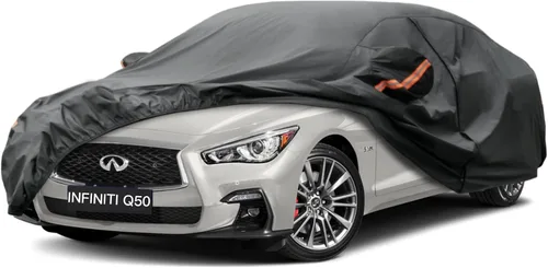 Vista 7 de Kayme Funda de automóvil de 6 capas para Audi A4 Sedan (2011-2023), impermeable para todo tipo de clima, cubierta exterior completa, protección