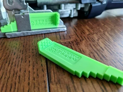 Vista 3 de Medidor de espesor imperial compatible con Festool Domino DF 500, fabricado en Estados Unidos
