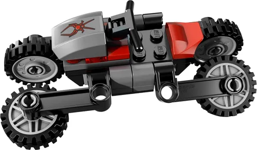 Vista 7 de Moto de persecución de Spider 76004, Lego Super Heroes.