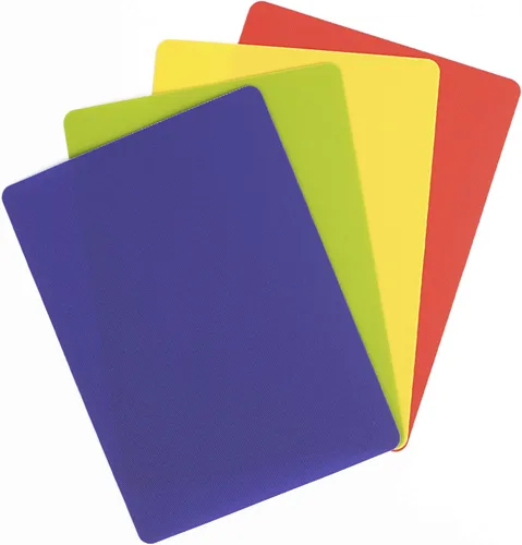 Vista 12 de Dexas Tabla de Cortar de Servicio Pesado Grippmat, Tablas de Cortar Flexibles para Cocina, Juego de 4, Tapete de Corte de Tabla de Plástico