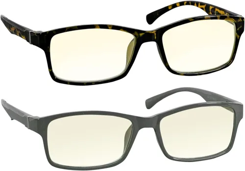 Vista 2 de TruVision Readers - 9601 Gafas de Lectura para Computadora con Bloqueo de Luz Azul, Lentes Acrílicas Antirreflejantes