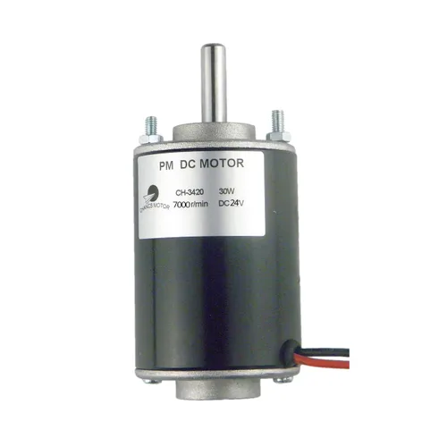 Vista 6 de CHANCS Motor de engranaje eléctrico de poco ruido del eje común del poder más elevado CH-3420 24V DC 7000RPM del alto esfuerzo de torsión