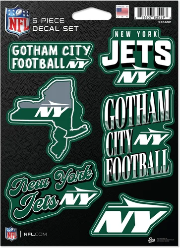 Vista 25 de Rico Industries NFL Football - Juego de calcomanías (6 unidades)