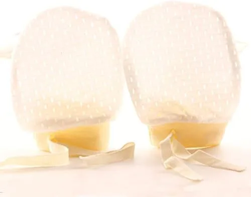 Vista 8 de Lindos guantes de algodón para niños y niñas, guantes ajustables con cordón ajustable para bebés