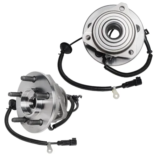 Vista 48 de Detroit Axle - Par de cojinetes de rueda delantera/trasera para Ford Edge 11-14, 09-19 Flex, 13-19 Police Interceptor Sedan, 14-18 Police Sedan