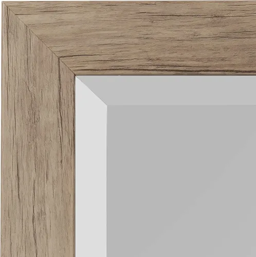 Vista 5 de DesignOvation Beatrice - Espejo de pared rectangular decorativo enmarcado, 21 x 27 pulgadas, marrón rústico, espejo rectangular de tocador para uso
