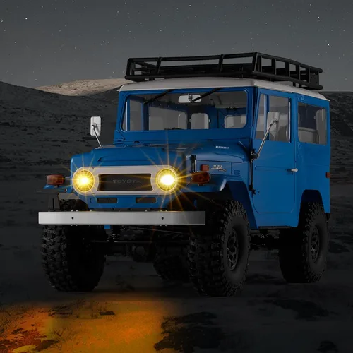 Vista 9 de BEEZRC FMS 1/10 RC Crawler FJ40 Toyota con licencia RS 4WD 2.4G Modelo RC Car Hobby 4x4 RC Rock Crawler Offroad RC Truck RC Auto de control remoto