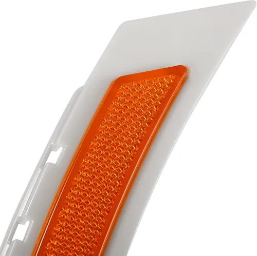 Vista 6 de X AUTOHAUX Par de parachoques delantero Reflector lateral marcador 63147185743 63147185744 para BMW Serie 5 535i 550i 2008-2010 Reemplazar Reflector