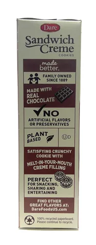 Vista 5 de Dare Galletas, Crema de chocolate, 10.2 oz (cfuda)