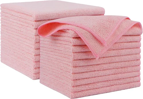 Vista 26 de AIDEA - Paño de limpieza de microfibra, 10 unidades, toallas de microfibra negras, 12 x 12 pulgadas Microfiber Towels for Cars, Wash Cloths, Lint