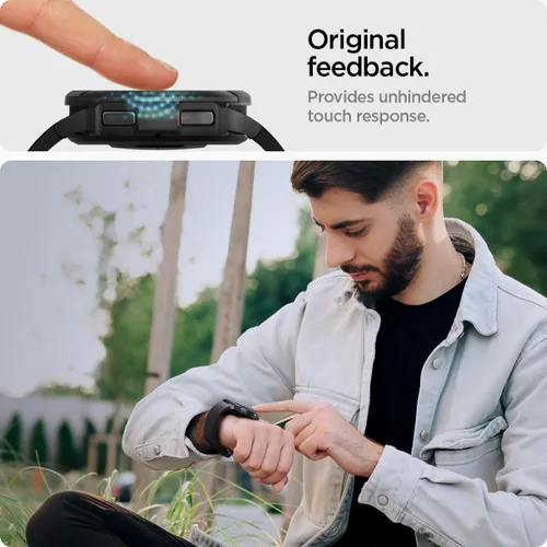 Vista 10 de Spigen GlasTR EZ FIT - Protector de pantalla para Galaxy Watch 6 Classic