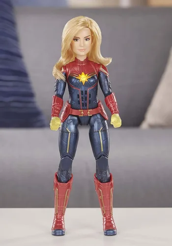 Vista 2 de Marvel Captain Marvel - Muñeca electrónica de superhéroes (de 6 años en adelante)
