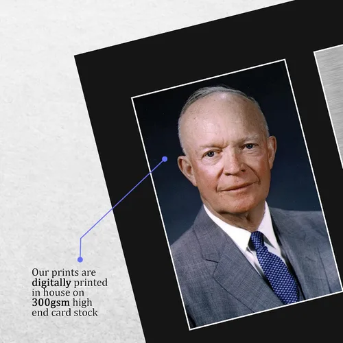 Vista 4 de HWC Trading El presidente de los Estados Unidos, Dwight D. Eisenhower, autógrafo, reproducción firmada por la USL, pantalla impresa de fotos